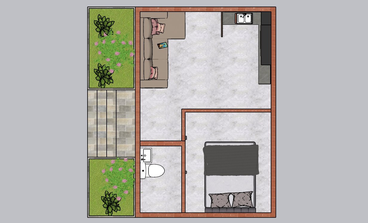 Basic Plan — 320 sq ft 1BHK Estate, ANGAN