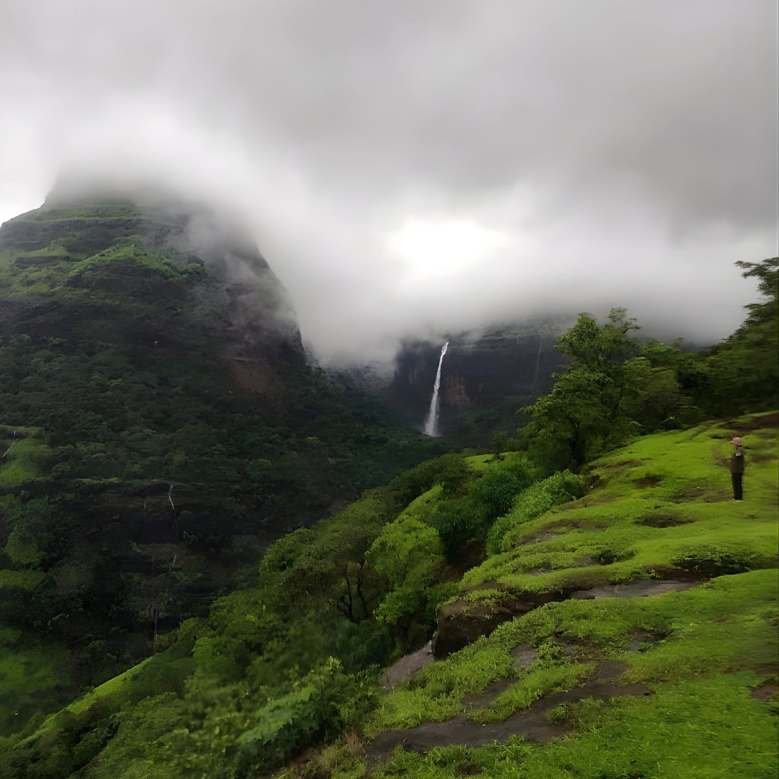 Madhe Ghat Waterfall, near ANGAN estate